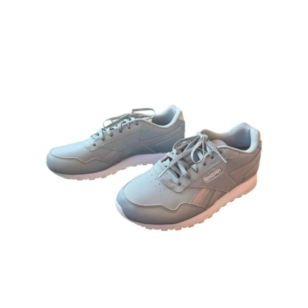 Reebok Light Gray Metallic Light Purple Stripe Sneakers